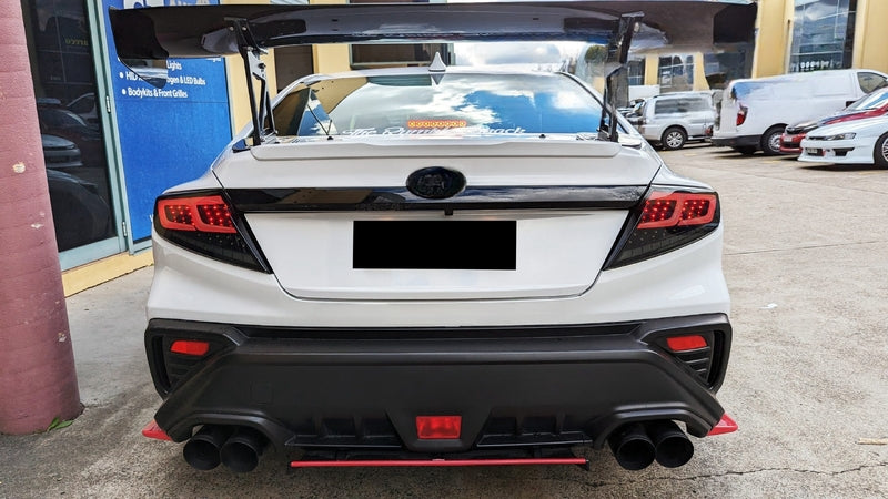 Smoke Black Full LED Dynamic Tail Lights Fit For Subaru WRX VB 2022-2024
