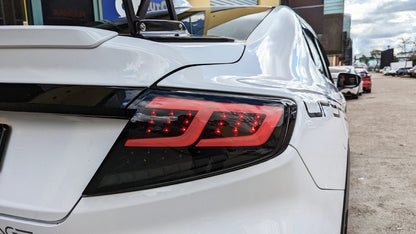 Smoke Black Full LED Dynamic Tail Lights Fit For Subaru WRX VB 2022-2024
