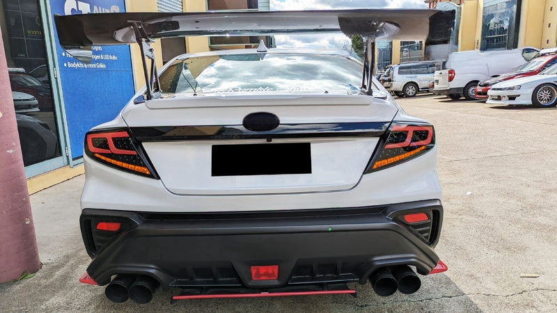 Smoke Black Full LED Dynamic Tail Lights Fit For Subaru WRX VB 2022-2024