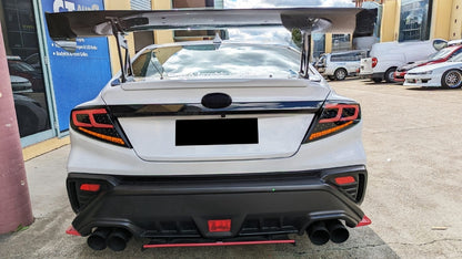 Smoke Black Full LED Dynamic Tail Lights Fit For Subaru WRX VB 2022-2024