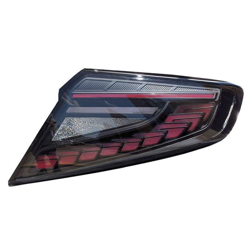 V3 Black Red Dragon Scale LED Dynamic Tail Lights Fit For Subaru WRX VB 2022-2024