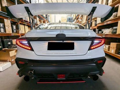 V3 Black Red Dragon Scale LED Dynamic Tail Lights Fit For Subaru WRX VB 2022-2024