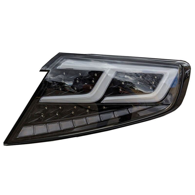 Black With White Bar Full LED Dynamic Tail Lights Fit For Subaru WRX VB 2022-2024