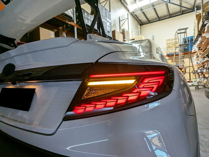 V3 Black Edition Dragon Scale LED Dynamic Tail Light Fit For Subaru WRX VB 2022-2024