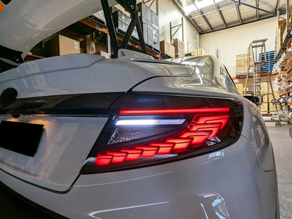 V3 Black Edition Dragon Scale LED Dynamic Tail Light Fit For Subaru WRX VB 2022-2024