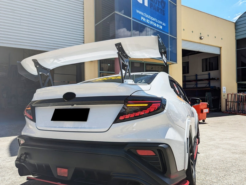 V3 Black Edition Dragon Scale LED Dynamic Tail Light Fit For Subaru WRX VB 2022-2024