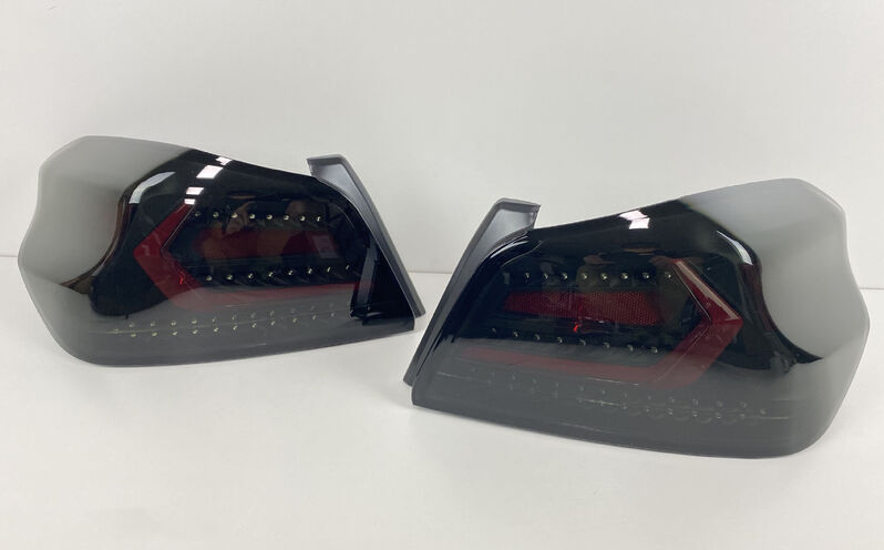 V5 Black Edition Full LED Tail Lights Dynamic Indicator Fit For Subaru WRX STI VA 2015-2021