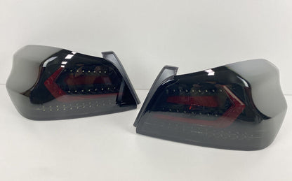 V5 Black Edition Full LED Tail Lights Dynamic Indicator Fit For Subaru WRX STI VA 2015-2021