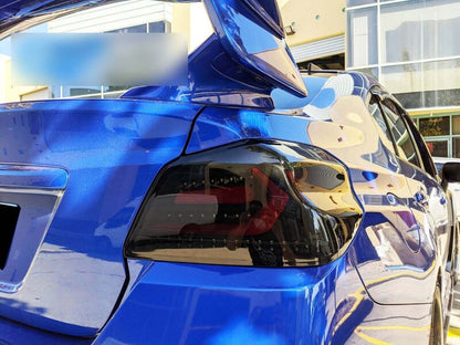 V5 Black Edition Full LED Tail Lights Dynamic Indicator Fit For Subaru WRX STI VA 2015-2021