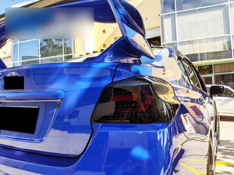 V5 Black Edition Full LED Tail Lights Dynamic Indicator Fit For Subaru WRX STI VA 2015-2021