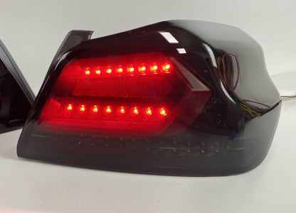 V5 Black Edition Full LED Tail Lights Dynamic Indicator Fit For Subaru WRX STI VA 2015-2021