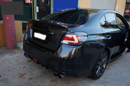 V1 Black Full LED Tail Lights Dynamic Indicator Fit For Subaru WRX STI VA 2015-2021