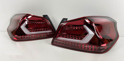 V5 Clear Red LED Dynamic Tail Lights Fit For Subaru WRX/ WRX STI VA 2015-2021