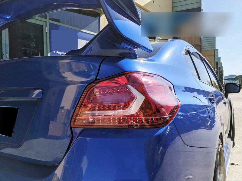 V5 Clear Red LED Dynamic Tail Lights Fit For Subaru WRX/ WRX STI VA 2015-2021