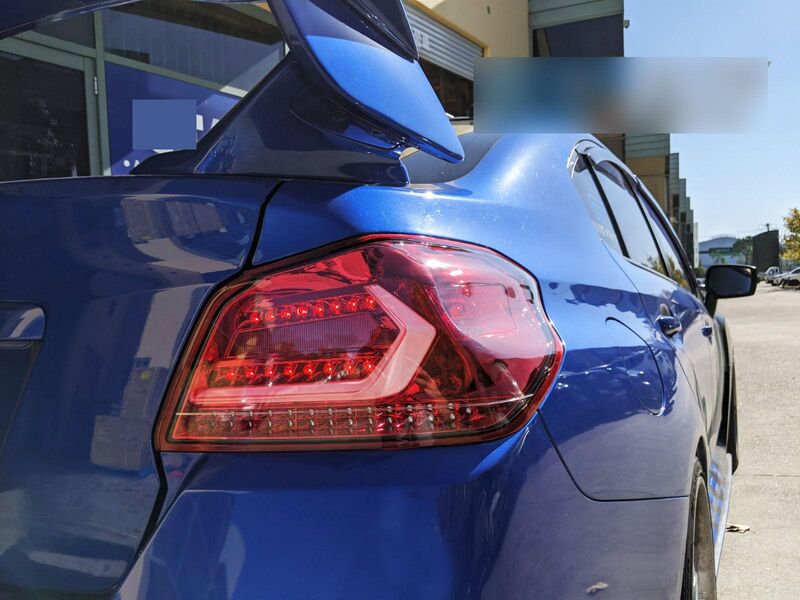 V5 Clear Red LED Dynamic Tail Lights Fit For Subaru WRX/ WRX STI VA 2015-2021