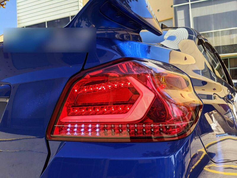 V5 Clear Red LED Dynamic Tail Lights Fit For Subaru WRX/ WRX STI VA 2015-2021