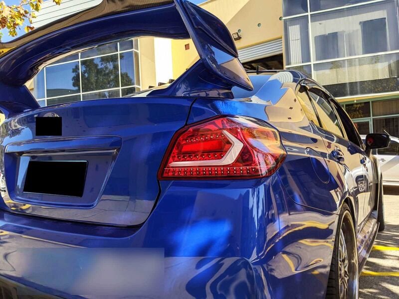 V5 Clear Red LED Dynamic Tail Lights Fit For Subaru WRX/ WRX STI VA 2015-2021