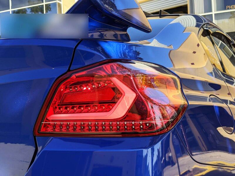 V5 Clear Red LED Dynamic Tail Lights Fit For Subaru WRX/ WRX STI VA 2015-2021