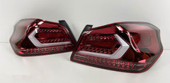 V5 Clear Red LED Dynamic Tail Lights Fit For Subaru WRX/ WRX STI VA 2015-2021