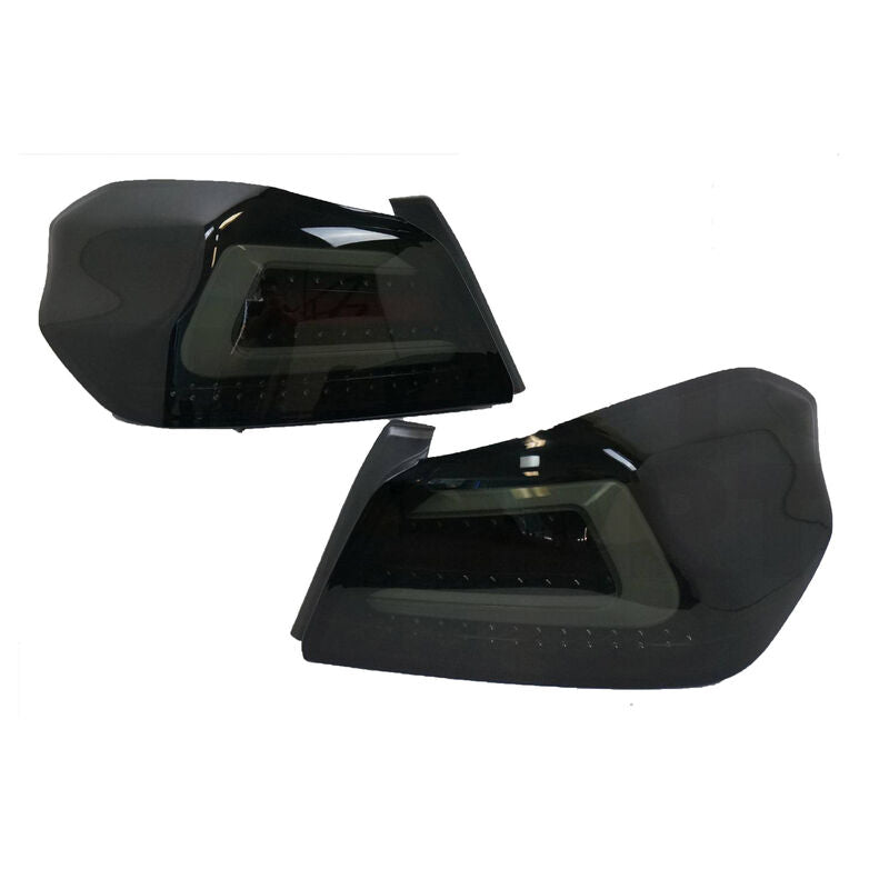 V1 Smoke Full LED Tail Lights Dynamic Fit For Subaru WRX STI VA 2015-2021