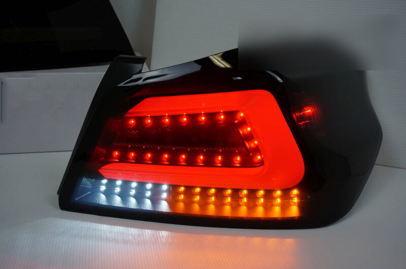 V1 Smoke Full LED Tail Lights Dynamic Fit For Subaru WRX STI VA 2015-2021