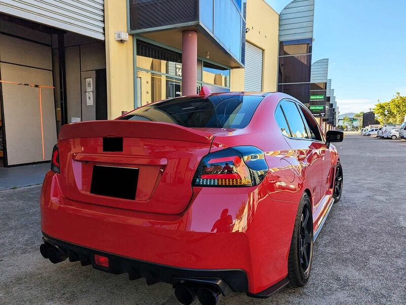 V1 Smoke Full LED Tail Lights Dynamic Fit For Subaru WRX STI VA 2015-2021