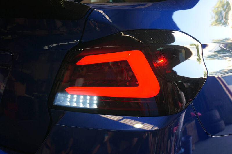 V1 Smoke Full LED Tail Lights Dynamic Fit For Subaru WRX STI VA 2015-2021