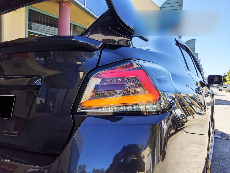 V4 Smoke LED Dynamic Tail Lights Fit For Subaru WRX STI VA 2015-2021