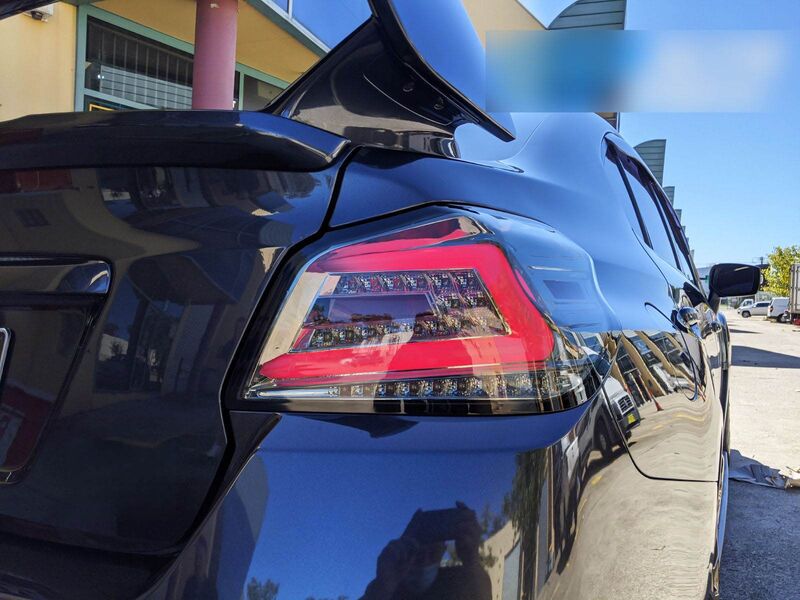 V4 Smoke LED Dynamic Tail Lights Fit For Subaru WRX STI VA 2015-2021