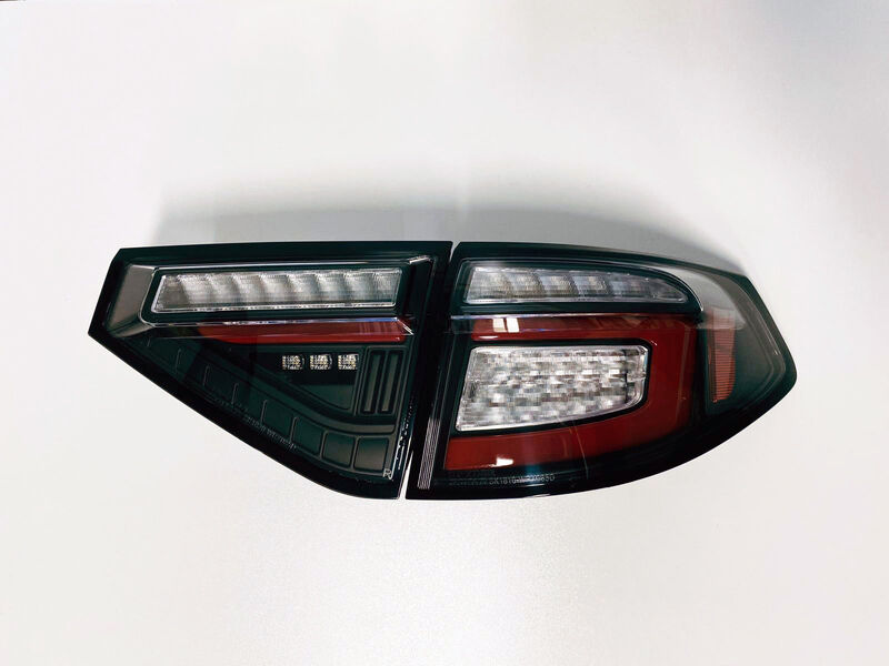 Black (Red Bar) LED Tail Lights Dynamic Signal Fit For Subaru Impreza WRX RS STI Hatchback 2008-2013