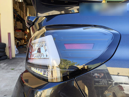 V4 Black LED Dynamic Tail Lights Fit For Subaru WRX STI VA 2015-2021