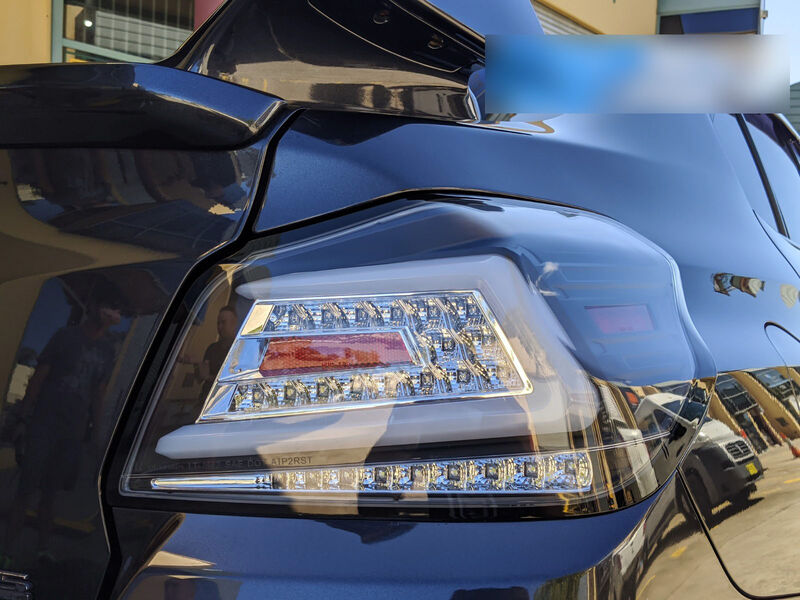 V4 Black LED Dynamic Tail Lights Fit For Subaru WRX STI VA 2015-2021