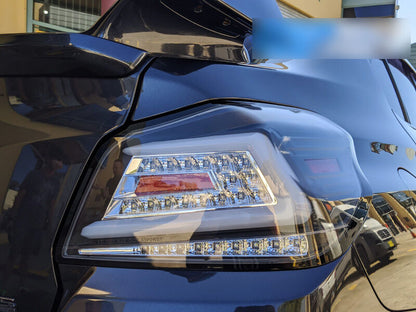V4 Black LED Dynamic Tail Lights Fit For Subaru WRX STI VA 2015-2021