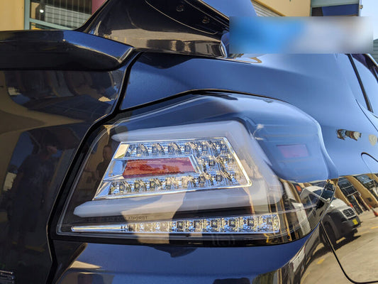 V4 Black LED Dynamic Tail Lights Fit For Subaru WRX STI VA 2015-2021