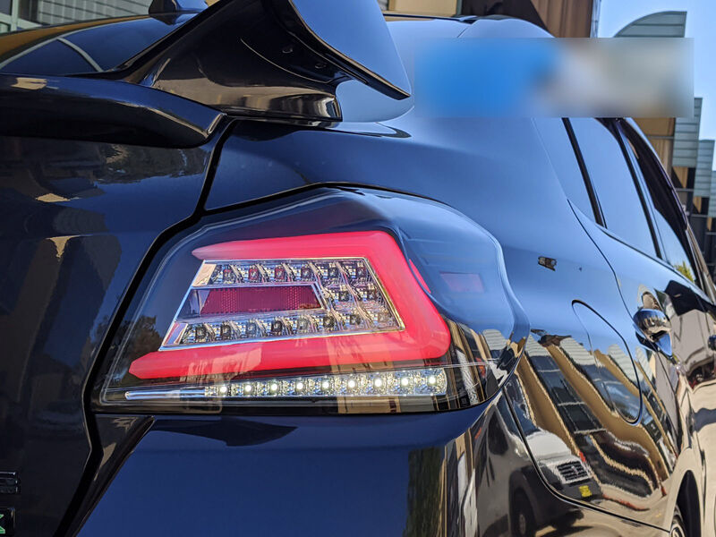 V4 Black LED Dynamic Tail Lights Fit For Subaru WRX STI VA 2015-2021