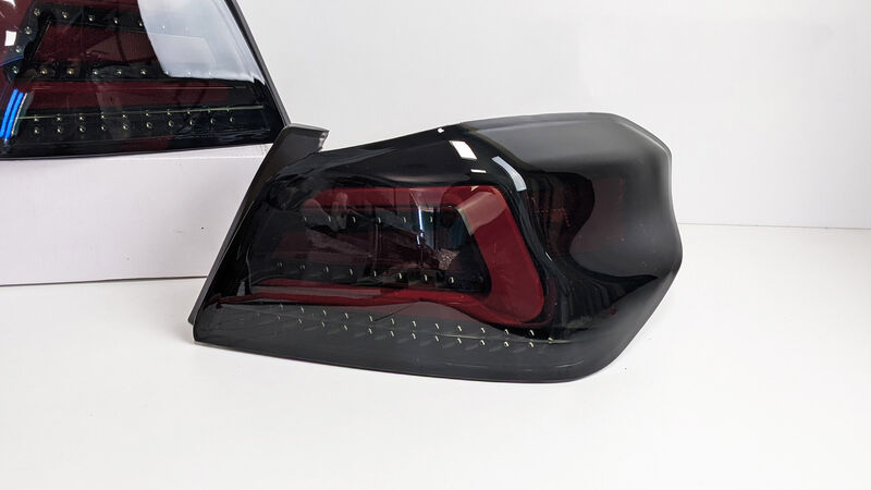 V1 Black Edition Full LED Tail Lights Dynamic Indicator Fit For Subaru WRX STI VA 2015-2021