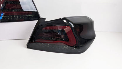 V1 Black Edition Full LED Tail Lights Dynamic Indicator Fit For Subaru WRX STI VA 2015-2021