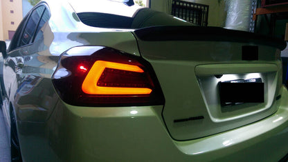 V1 Black Edition Full LED Tail Lights Dynamic Indicator Fit For Subaru WRX STI VA 2015-2021