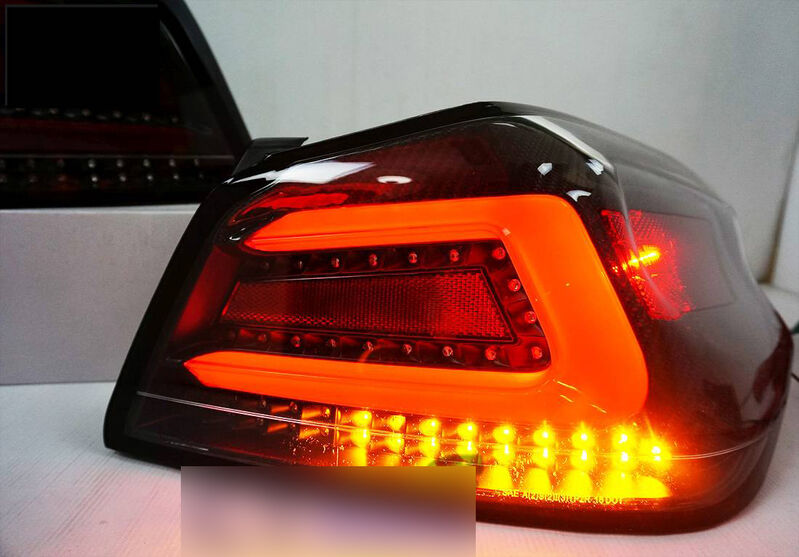 V1 Black Edition Full LED Tail Lights Dynamic Indicator Fit For Subaru WRX STI VA 2015-2021