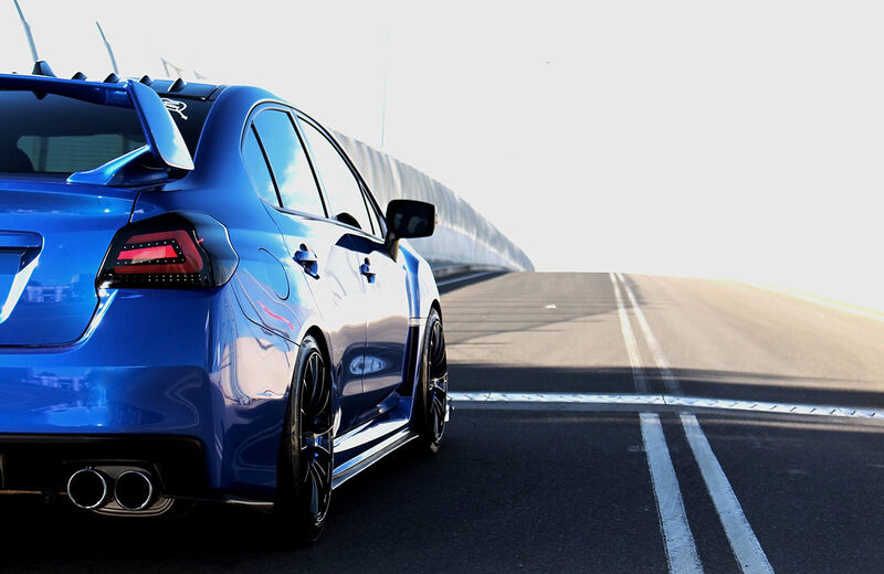 V1 Black Edition Full LED Tail Lights Dynamic Indicator Fit For Subaru WRX STI VA 2015-2021