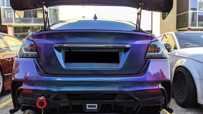 V5 Black White Bar LED Dynamic Tail Lights Fit For Subaru WRX STI VA 2015-2021