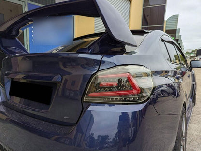 V4 Black Red LED Dynamic Tail Lights Fit For Subaru WRX STI VA 2015-2021