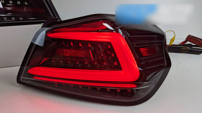 V4 Black Red LED Dynamic Tail Lights Fit For Subaru WRX STI VA 2015-2021