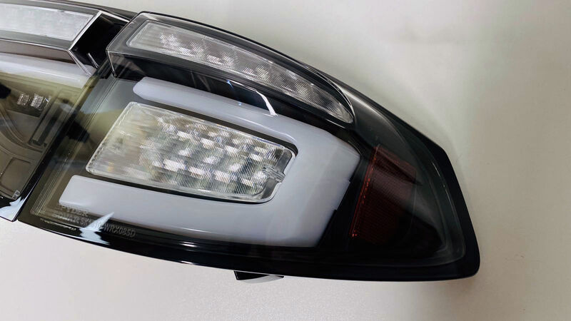 Black 3D LED Tail Light Dynamic Signal Fit For Subaru Impreza WRX RS STI Hatchback 2008-2013