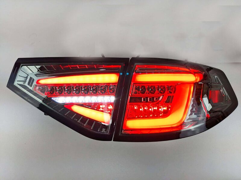 Spec D Smoke 3D LED Tail Light Dynamic Signal Fit For Subaru Impreza G3 WRX RS STI Hatchback