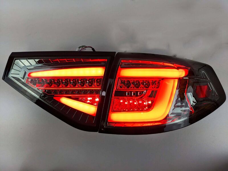Spec D Smoke 3D LED Tail Light Dynamic Signal Fit For Subaru Impreza G3 WRX RS STI Hatchback