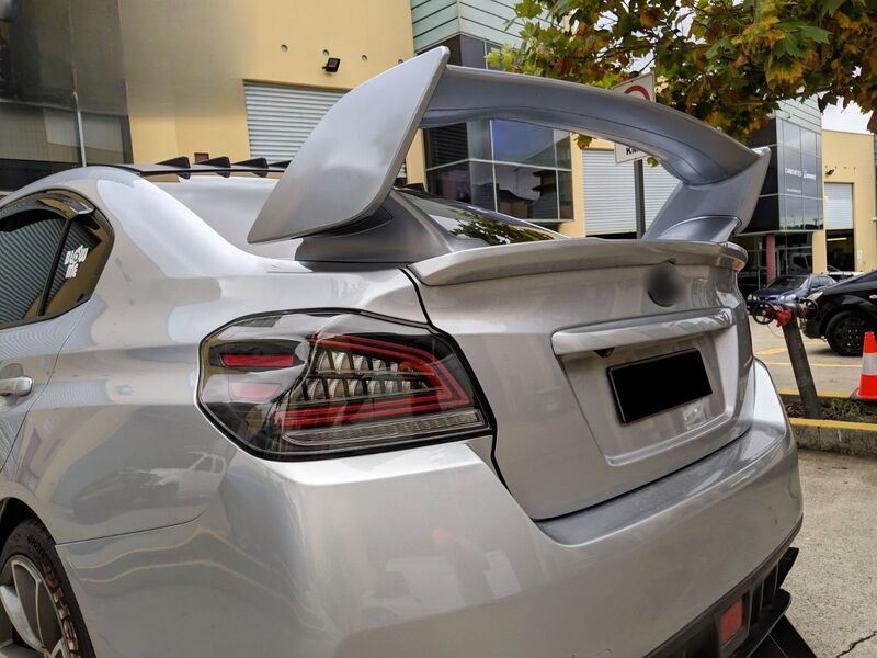 Black Full LED V3 Dynamic Indicator LED Tail Lights Fit For Subaru WRX STI VA 2015-2021
