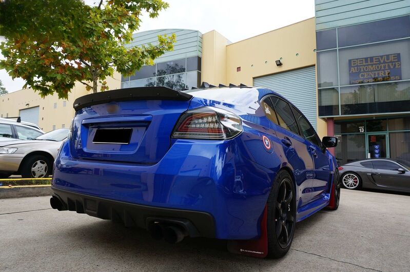 Black Full LED V3 Dynamic Indicator LED Tail Lights Fit For Subaru WRX STI VA 2015-2021