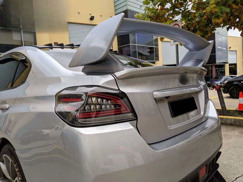 Black Full LED V3 Dynamic Indicator LED Tail Lights Fit For Subaru WRX STI VA 2015-2021