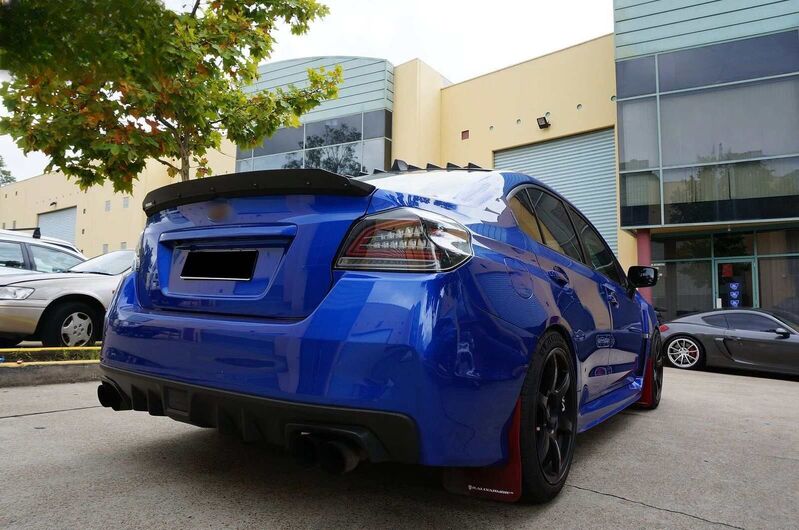 Black Full LED V3 Dynamic Indicator LED Tail Lights Fit For Subaru WRX STI VA 2015-2021